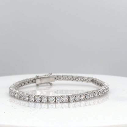 Classic Round Diamond Tennis Bracelet